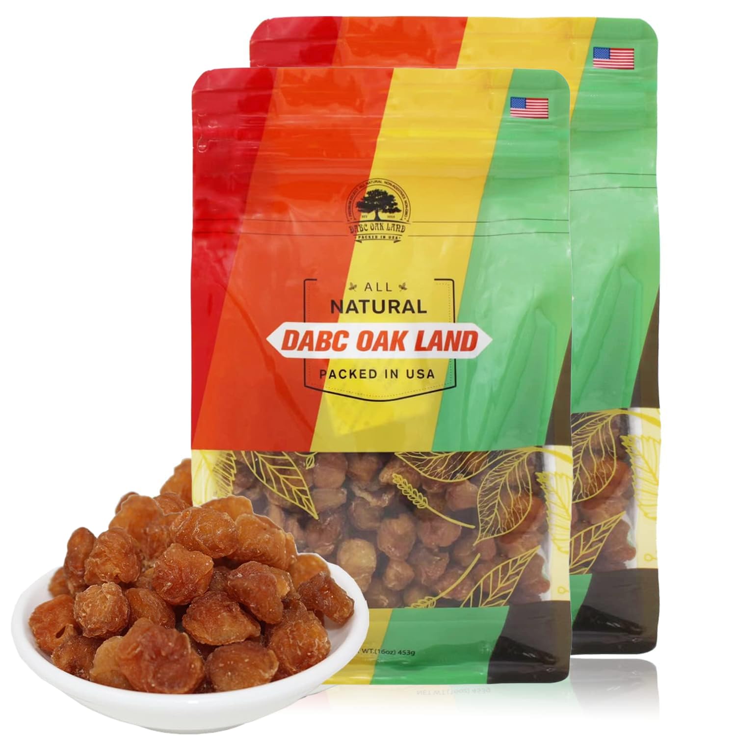 Natural Dried Longan Fruit 100% Fruit Meat,Thailand sun dried longan,泰國桂圓幹/龍眼乾 Packed in USA (Dried Longan-2 Pound)