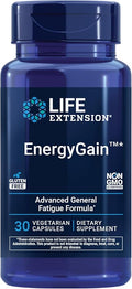 Life Extension EnergyGain, French Oak Extract, Combat General Fatigue & Maintain Energy Levels, Non-GMO, Gluten-Free, Vegetarian, 30 Capsules
