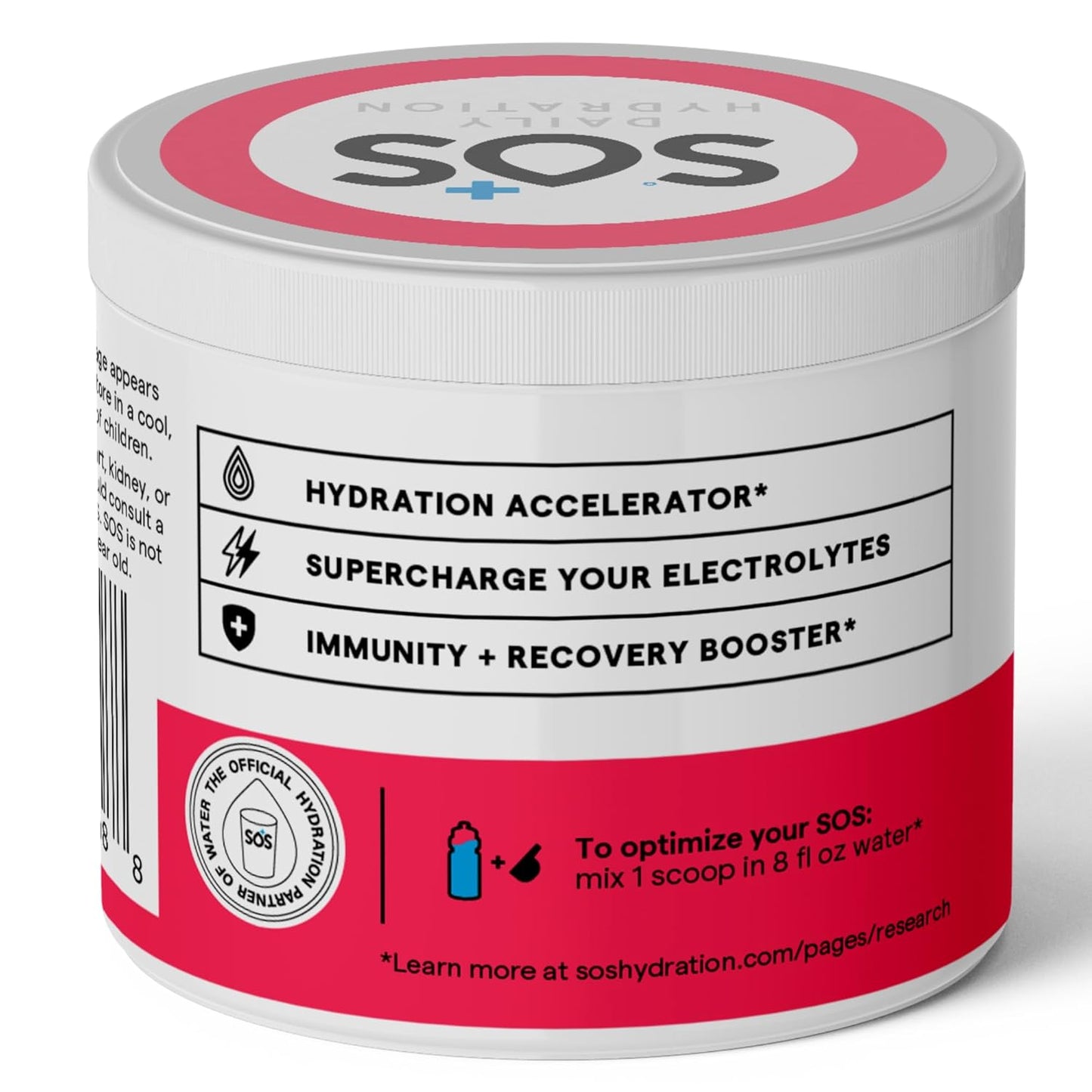 SOS Hydration ORS Electrolyte Powder Stick Packs | Oral Rehydration Solution | Low Sugar | Rapid Rehydration | Made in USA | Keto | Watermelon | 31 Servings