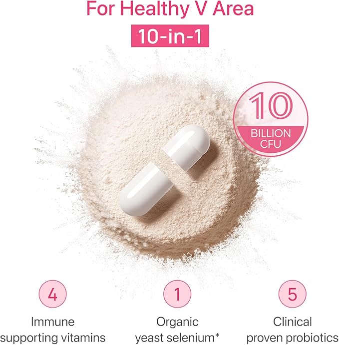 Gynable Vaginal Probiotics for Women,Female Probiotic for pH Balance with Lactobacillus 10 Billion CFU Probiotics Blend,Selenium-Vitamin D3,Promote Healthy Vaginal Odor & Vaginal Flora,90 Count