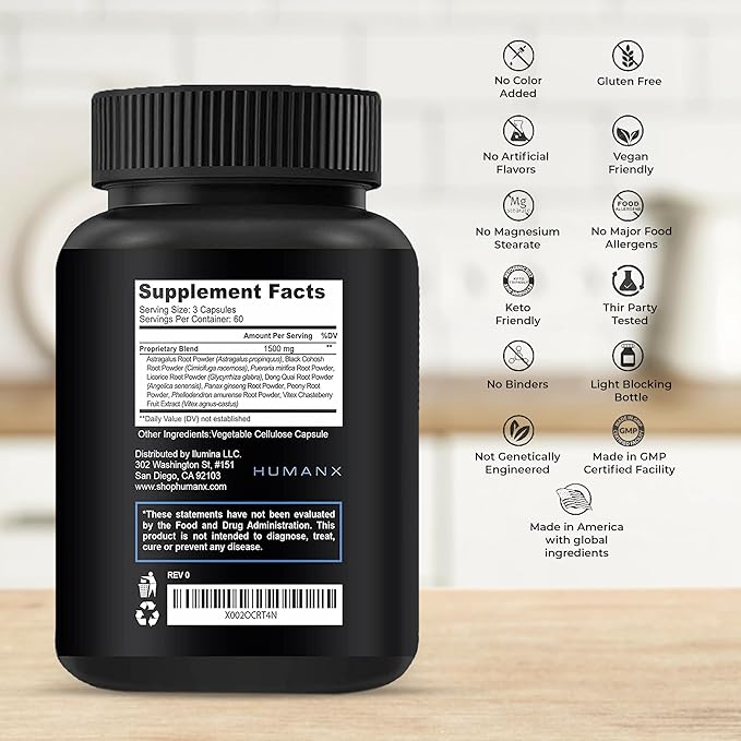 HUMANX VertiGone - Vertigo Relief - Time-Tested Ingredients - Ancient Natural Inner Ear Balance Supplement - Relieves Dizziness, Nausea, Spinning & Swaying Sensations - Non GMO - Dizzy Aid Pills