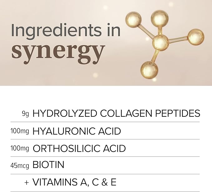 Essential Nutrition Collagen Skin - Hydrolyzed Collagen Peptides, with Biotin, Hyaluronic Acid, Silicon & Vitamin C - Hair, Skin & Nails - Neutral Flavor - 11.9 oz (30 Servings)