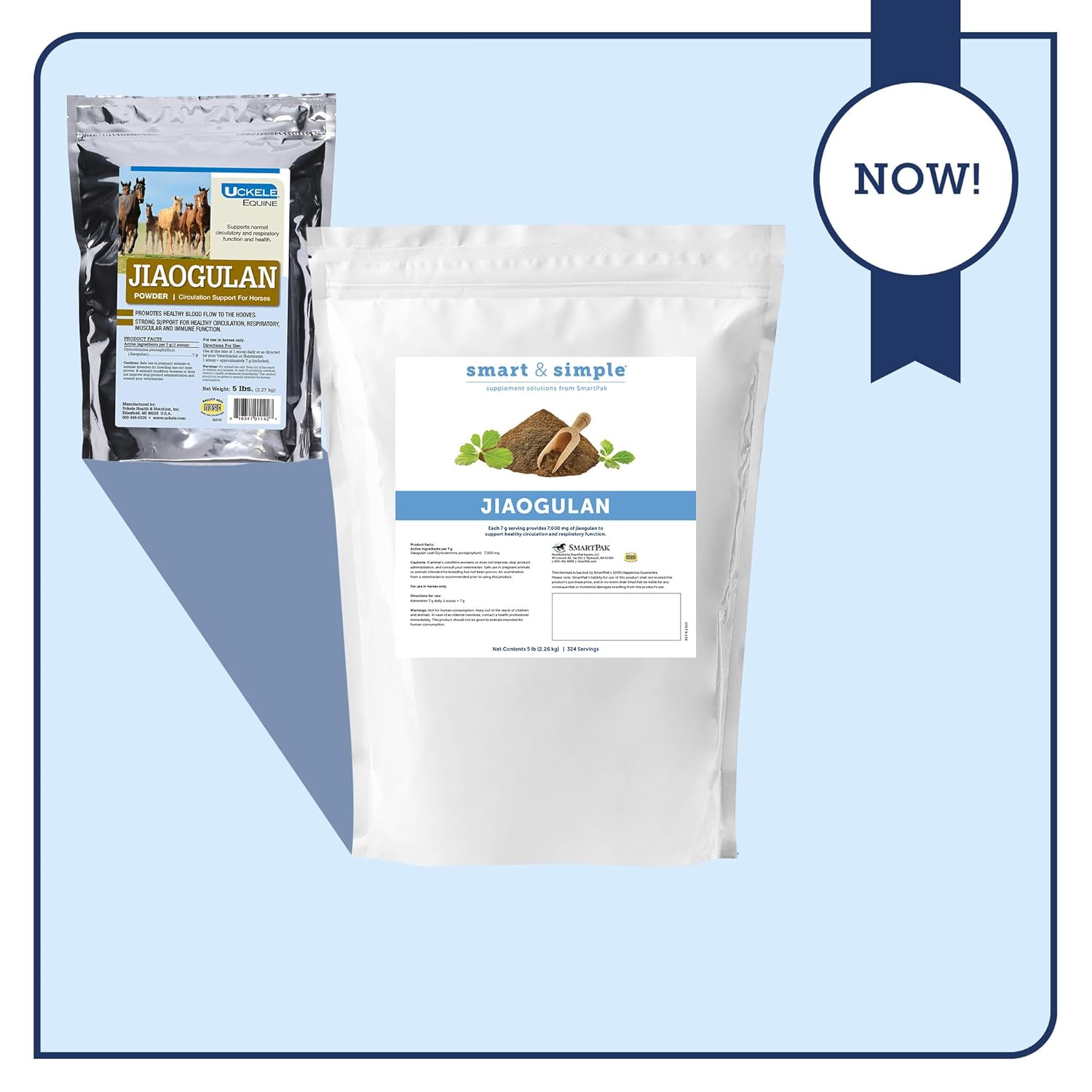 SmartEquine Smart & Simple Jiaogulan | Horse Supplement | Supports Proper Circulation for Overall Well-Being | Muscle Support | 324 Servings | 5lb