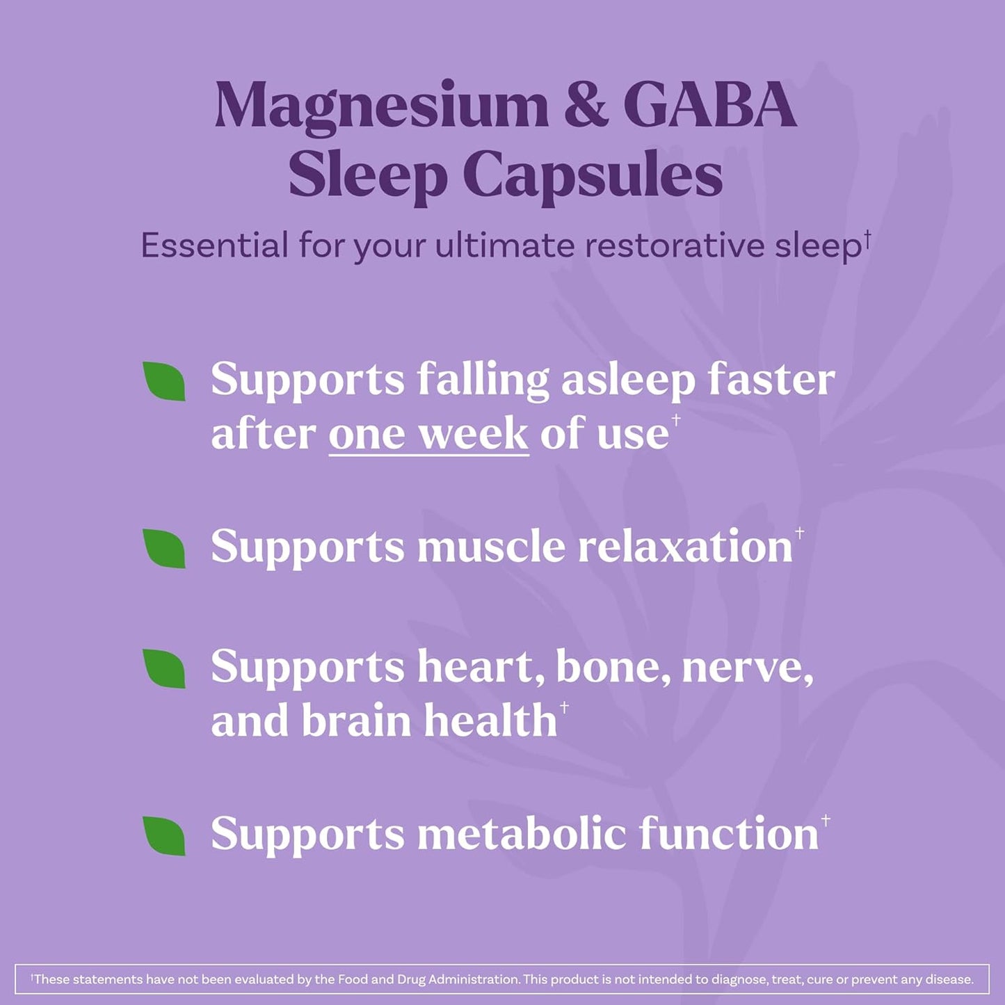 Natrol Sleep & Restore Capsules with Magnesium Glycinate 100mg, GABA, Essential for Your Ultimate Restorative Sleep, Melatonin-Free, 30 Day Supply