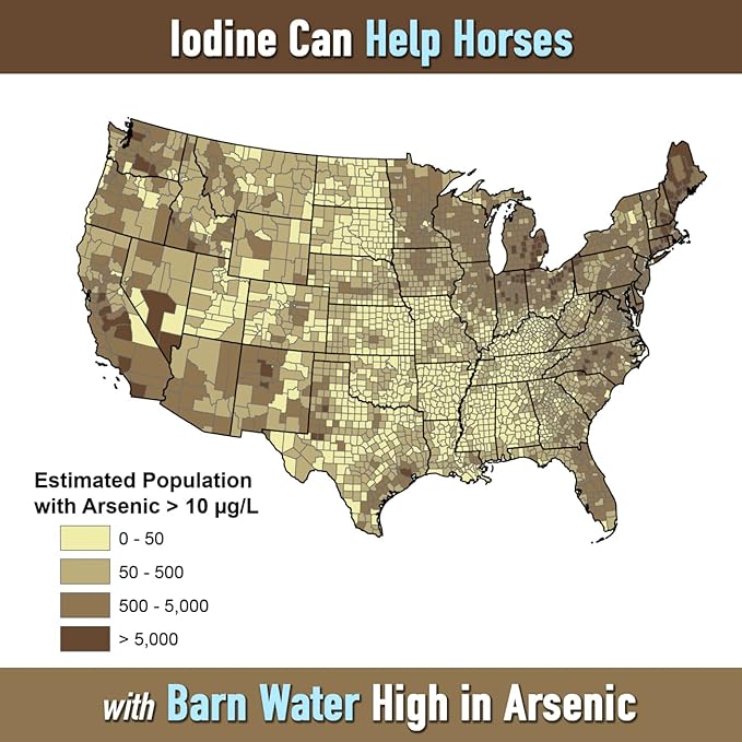 Organic Iodine 10 lbs. - Nutritional Supplement for Horses, Animals - w/ 18 Amino Acids