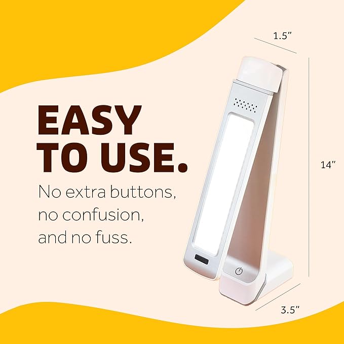 Circadian Optics Lumos 2.0 Bright Light Therapy Desk Lamp | As Seen On Shark Tank | Ultra Powerful 10,000 LUX Brightness | 5500K Color Mimics Noon Day Sun | Improve Your Mood, Sleep, Energy & Focus