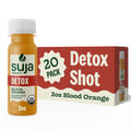 Suja Organic Detox Shot Blood Orange (20 Pack) with Turmeric and Acerola Cherry | Support Natural Detoxification | Functional Shots | Cold-Pressed Juice | Plant-Based& Gluten-Free
