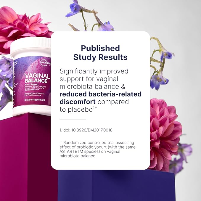 Microbiome Labs Vaginal Balance - Vaginal Probiotics for Women with Lactobacillus Gasseri - Feminine Care to Encourage pH Balance for Women, Reduce Discomfort & Support Gut Health (60 Capsules)