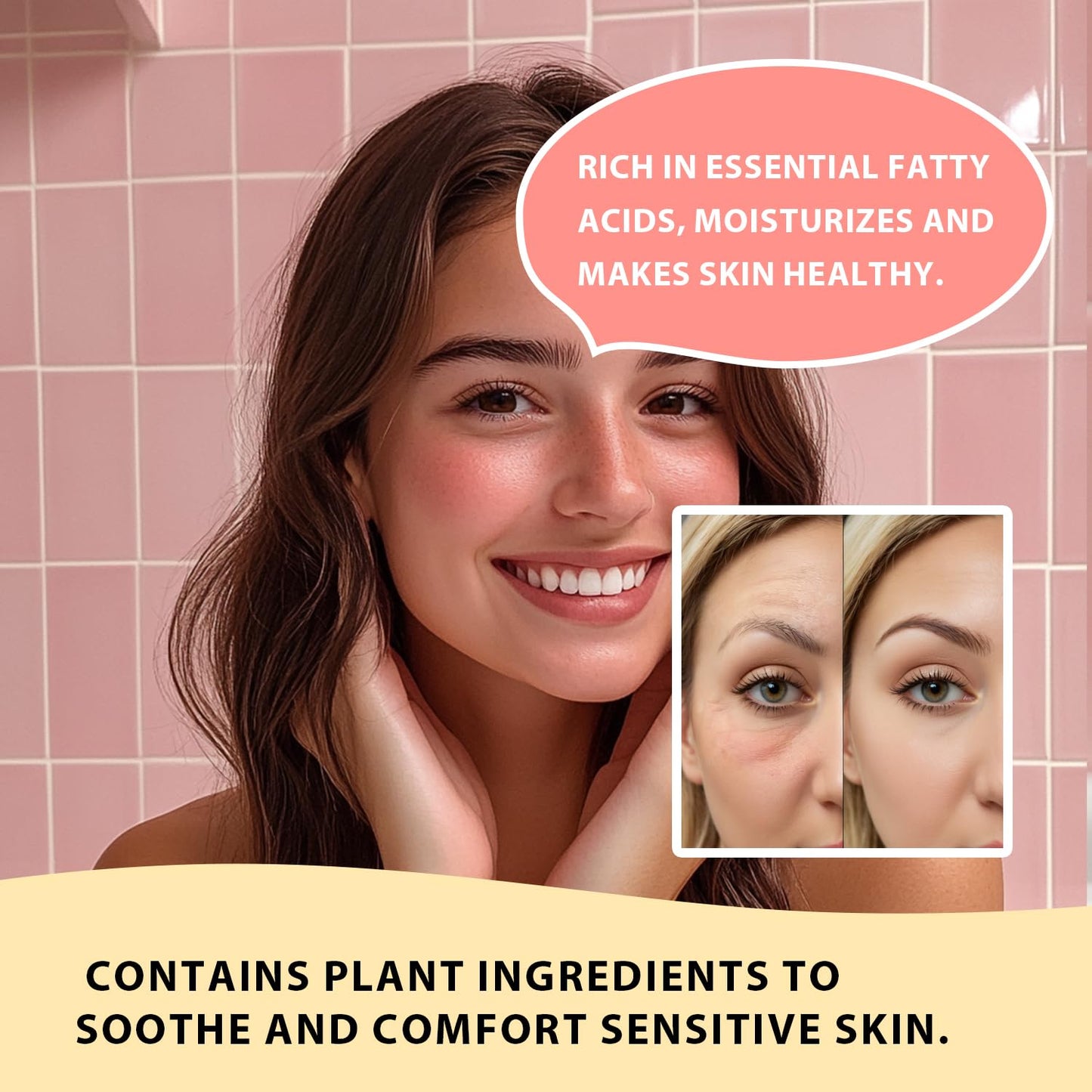 Beef Tallow for Skin, Beef Tallow for Face| Natural Grass-Fed Beef Tallow Moisturizer | Deep Hydration with Organic Raw Wild Honey & Beeswax | Face & Body Formula | Lightly Scented