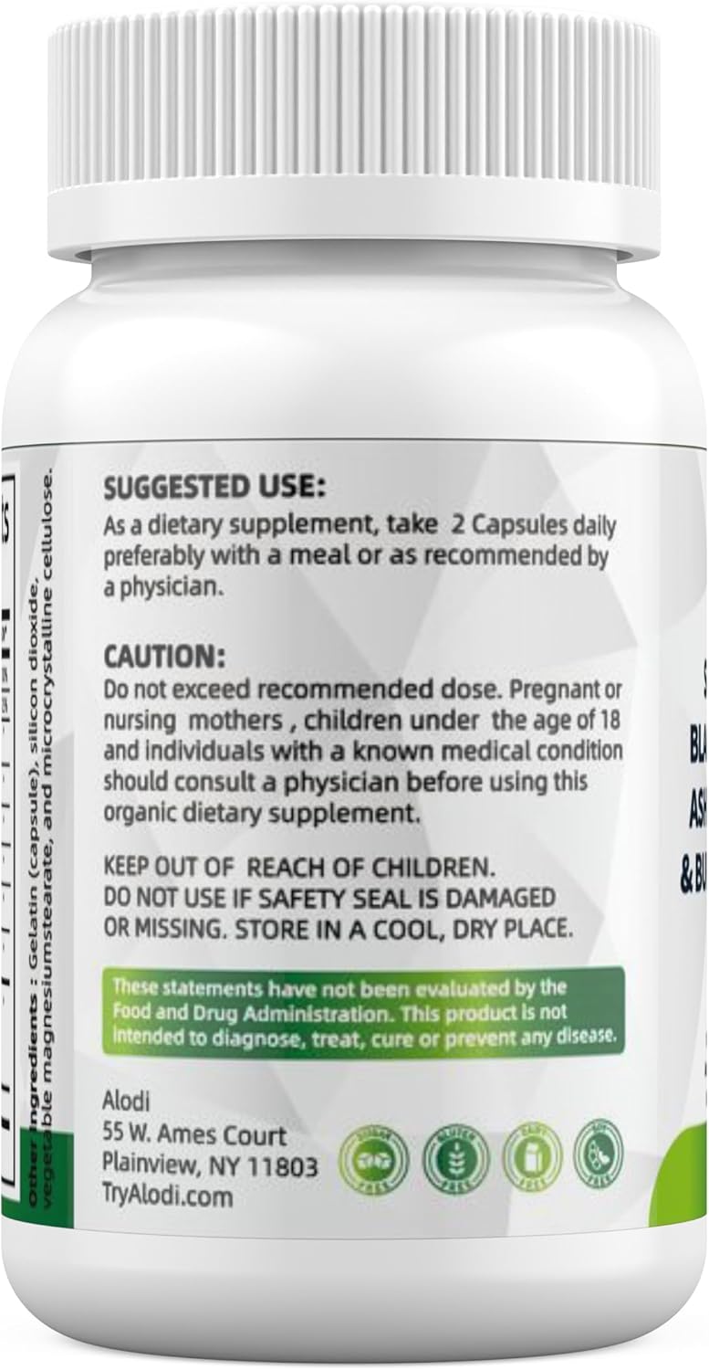 Super Sea Moss Blend - Advanced Formula with Ashwagandha KSM 66, Black Seed Oil, Burdock Root, Bladderwrack, Turmeric, ACV, Ayurveda - Lab Tested for Maximum Potency for Men and Women (2 Bottles)