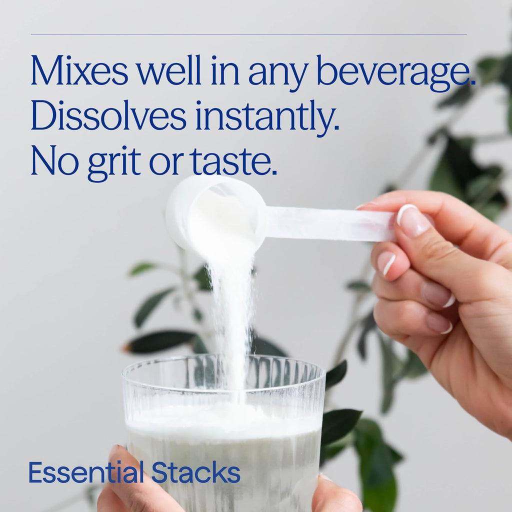 Essential Stacks Gut L-Glutamine Powder - Exclusively Made in USA - Pure L Glutamine Powder for Gut Health (60 Servings, Unflavored)