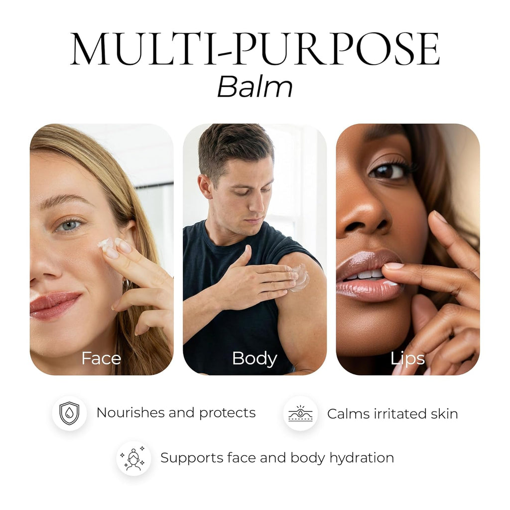 Grass-Fed Whipped Tallow Balm – Face & Body Moisturizer with Manuka Honey – Lightweight, Fast-Absorbing Hydration for Dry, Sensitive Skin – Unscented, Clean Formula – 3 oz