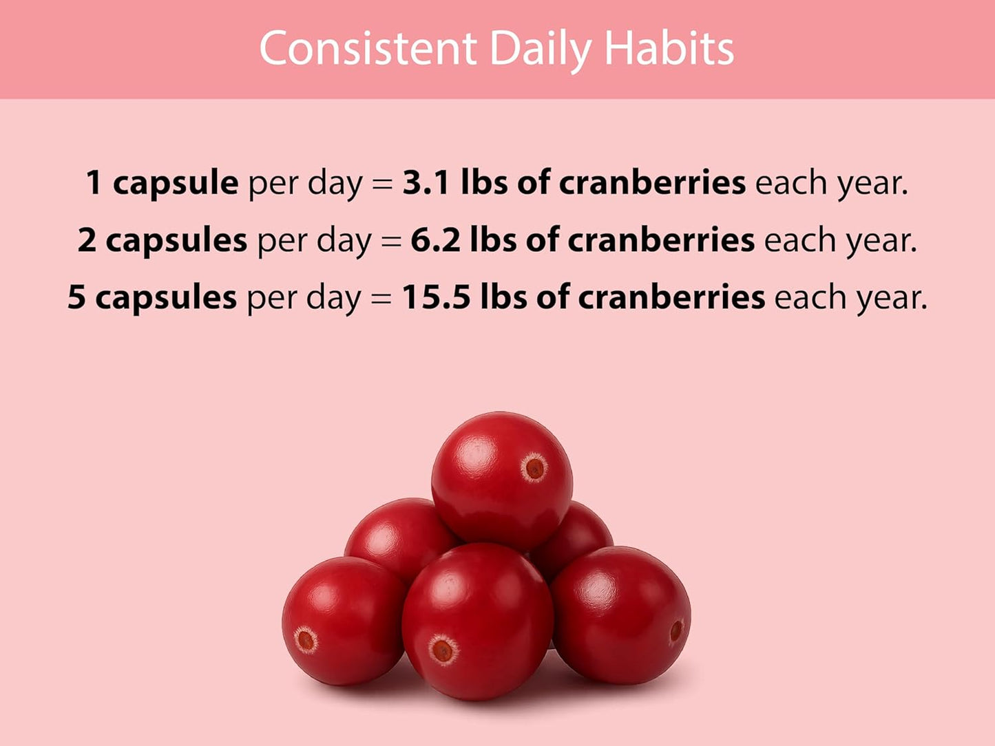 KOYAH - Organic Cranberry Capsules – 500 mg, Freeze-Dried, Whole-Berry, Vegan, Non-GMO, Supports Urinary Tract & Antioxidant Health, 60 Capsules