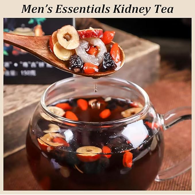 Ginseng Mulberry Herbal Tea, 20 bags Kidney Tea Formula Ginseng Six Treasure Tea, Organic Liver Support & Kidney Cleanse -Healthy Cleansing for Men & Women, Te Para Limpiar Los Riñones (20bag/2boxes)