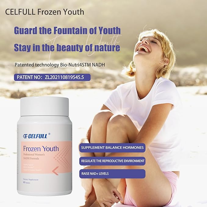 CELFULL Inositol Supplement,Myo-Inositol & D-Chiro Inositol Blend with NADH & PQQ and Folate - Ideal 40:1 Ratio - Hormone Balance & Healthy Ovarian Support for Women,Vitamin B8