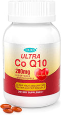 CoQ10 200mg Softgels, Ultra CoQ10 200mg, Ultra High Absorption Coenzyme Q10 Supplements, 2 Month Supply, 60 Count