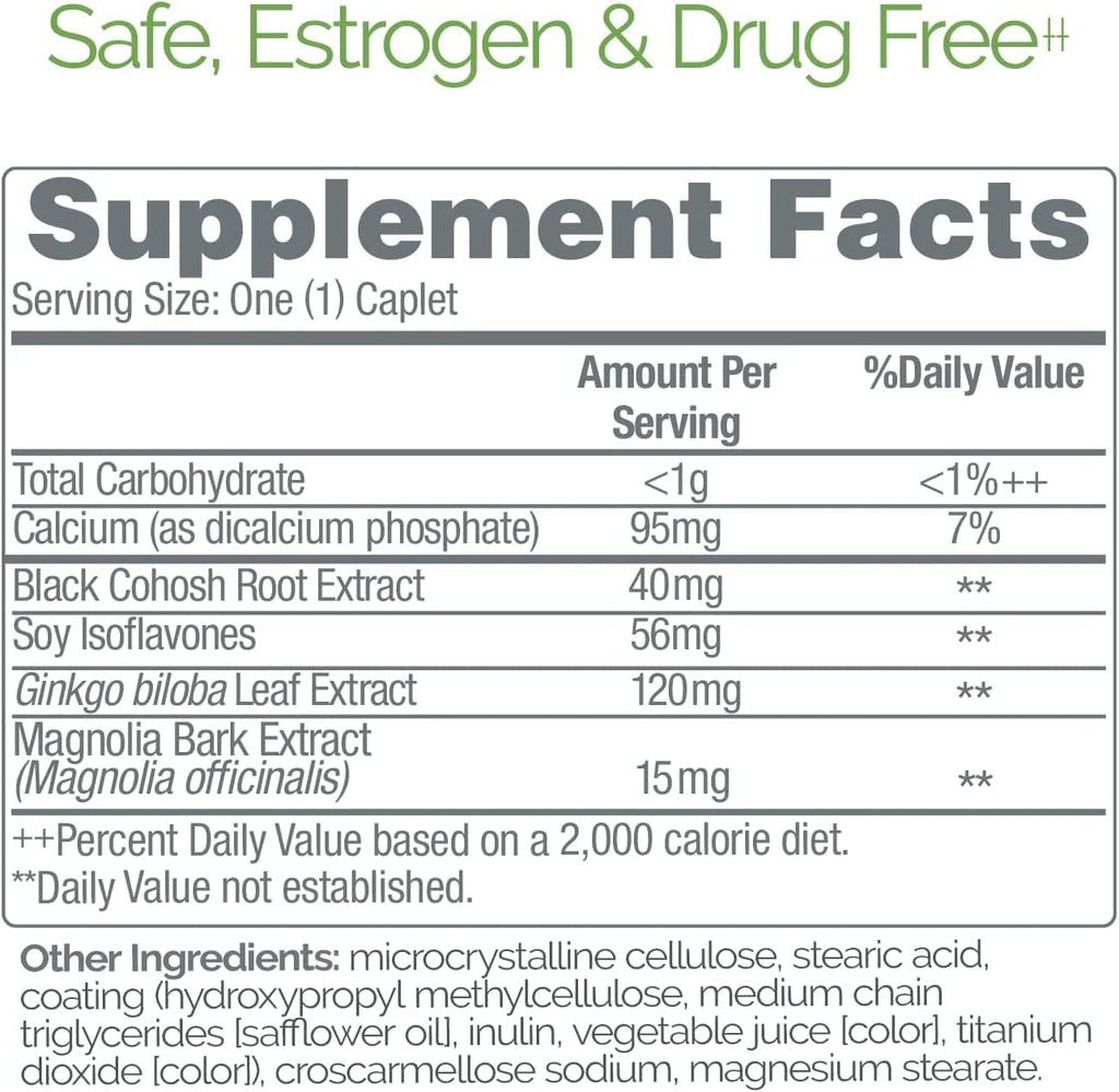 Estroven Mood Boost for Menopause Relief, Helps Reduce Hot Flashes & Night Sweats, Helps Manage Mood Swings, 30 Count