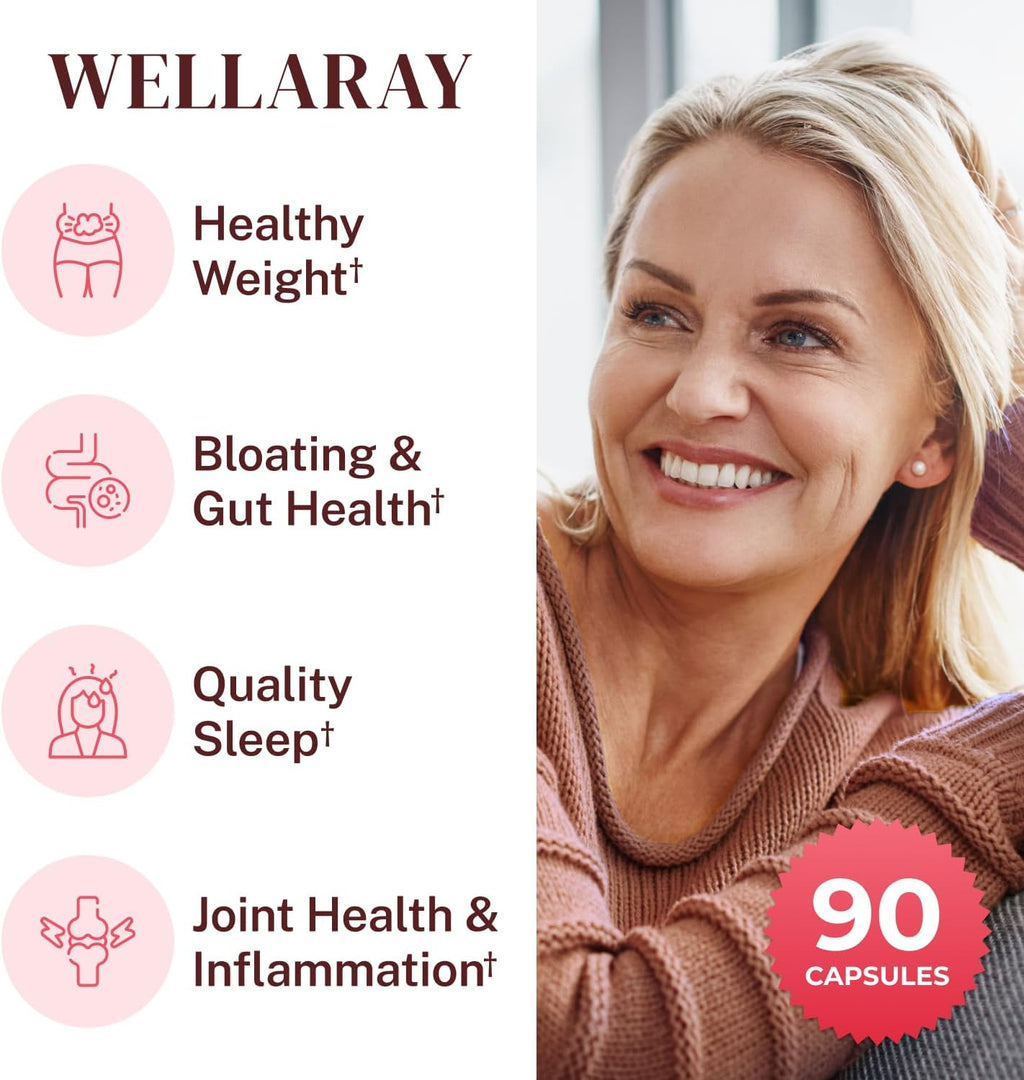 Menopause Relief - Probiotics for Women, 68.2 Billion CFU, Turmeric, Maca & Black Cohosh - Supports Gut Health, Hormone Balance, Weight Management, Joint Health, Hot Flash Support,90 Capsules