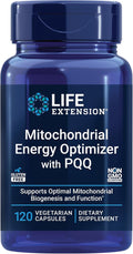Life Extension Mitochondrial Energy Optimizer with PQQ - Energy Supplement for Healthy Mitochondria - With Taurine, Vitamin B, Pyrroloquinoline Quinone - Gluten-Free, Non-GMO - 120 Vegetarian Capsules