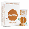 JONESBAR Organic Plant Based Protein Bars | Peanut Butter | Fruit & Nut Bar, Kosher, Gluten Free, Breakfast Bars, School Snacks, Vegan Snack & Healthy Snacks for Adults and Kids (Pack of 12)
