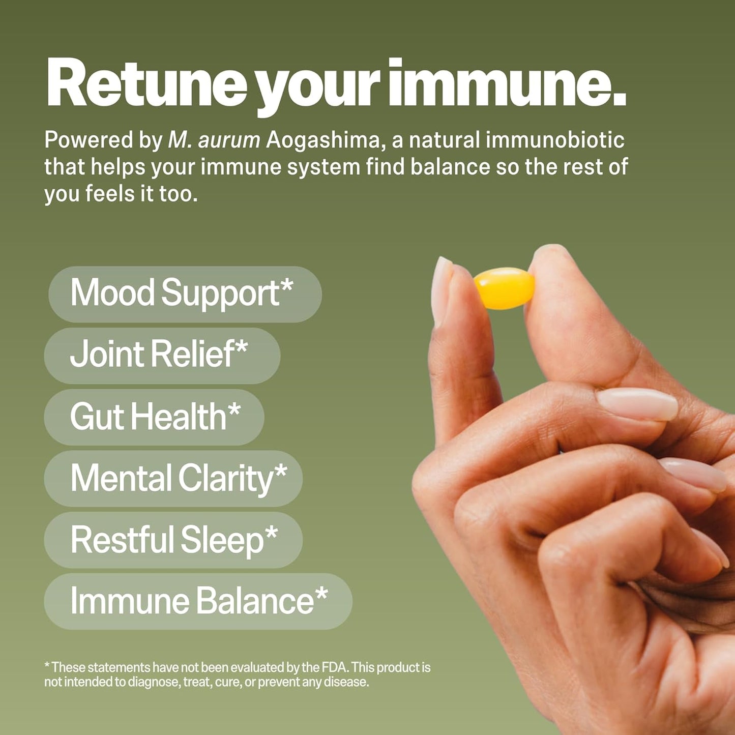 IMMY Immune Supplement for Mood Support and Gut Health, 90 ct. - Supports Joint Relief, Focus & Mood Support, Natural Calming Aid