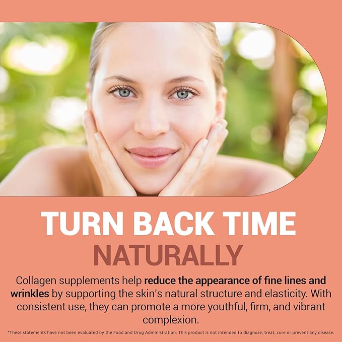 Marine Collagen Peptides Capsules for Women & Men 15x Concentration Type I & III Fish Derived Tripeptides Hydrolyzed Marine Collagen Supplements for Skin Hair Nails Bones Joint Health, Non-GMO 30 Days