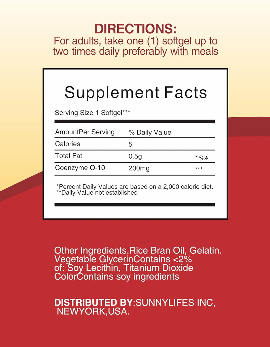 CoQ10 200mg Softgels, Ultra CoQ10 200mg, Ultra High Absorption Coenzyme Q10 Supplements, 2 Month Supply, 60 Count