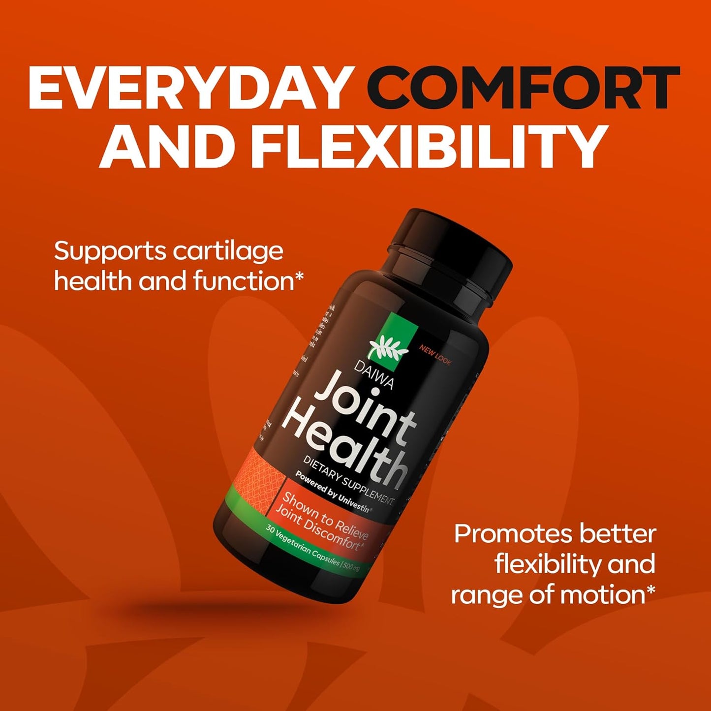 Daiwa Joint Health - Tendon and Ligament Supplements with Chinese Skullcap and Acacia Catechu - Traditional Plant-Based Formula for Active Lifestyles - Non-GMO, 30 Vegetarian Capsules