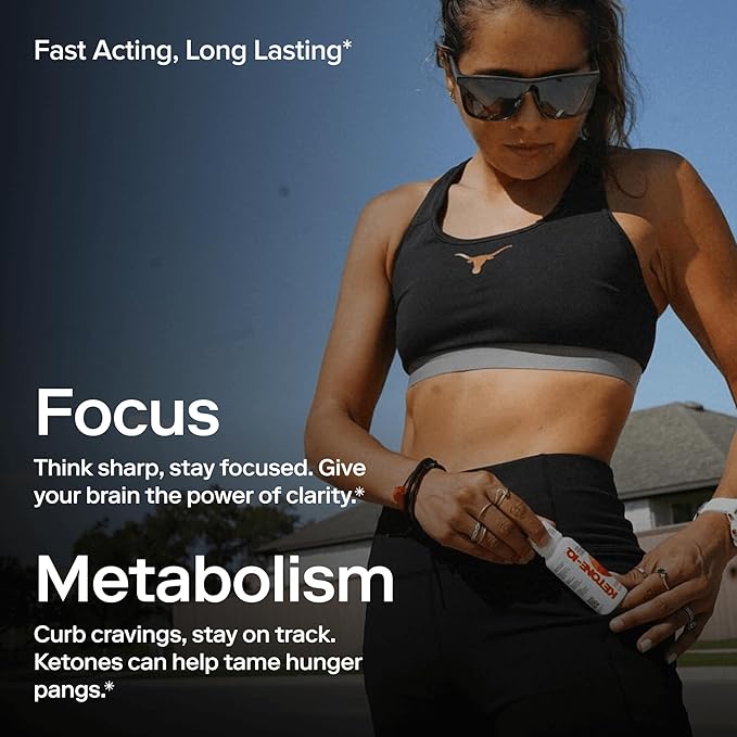 Ketone-IQ Ketone Energy Shots - 100mg Green Tea Caffeine, 5g Exogenous Ketones, and B Vitamins - 24 On The Go Caffeine Shots - Fast Acting Energy Drink (Green Apple)