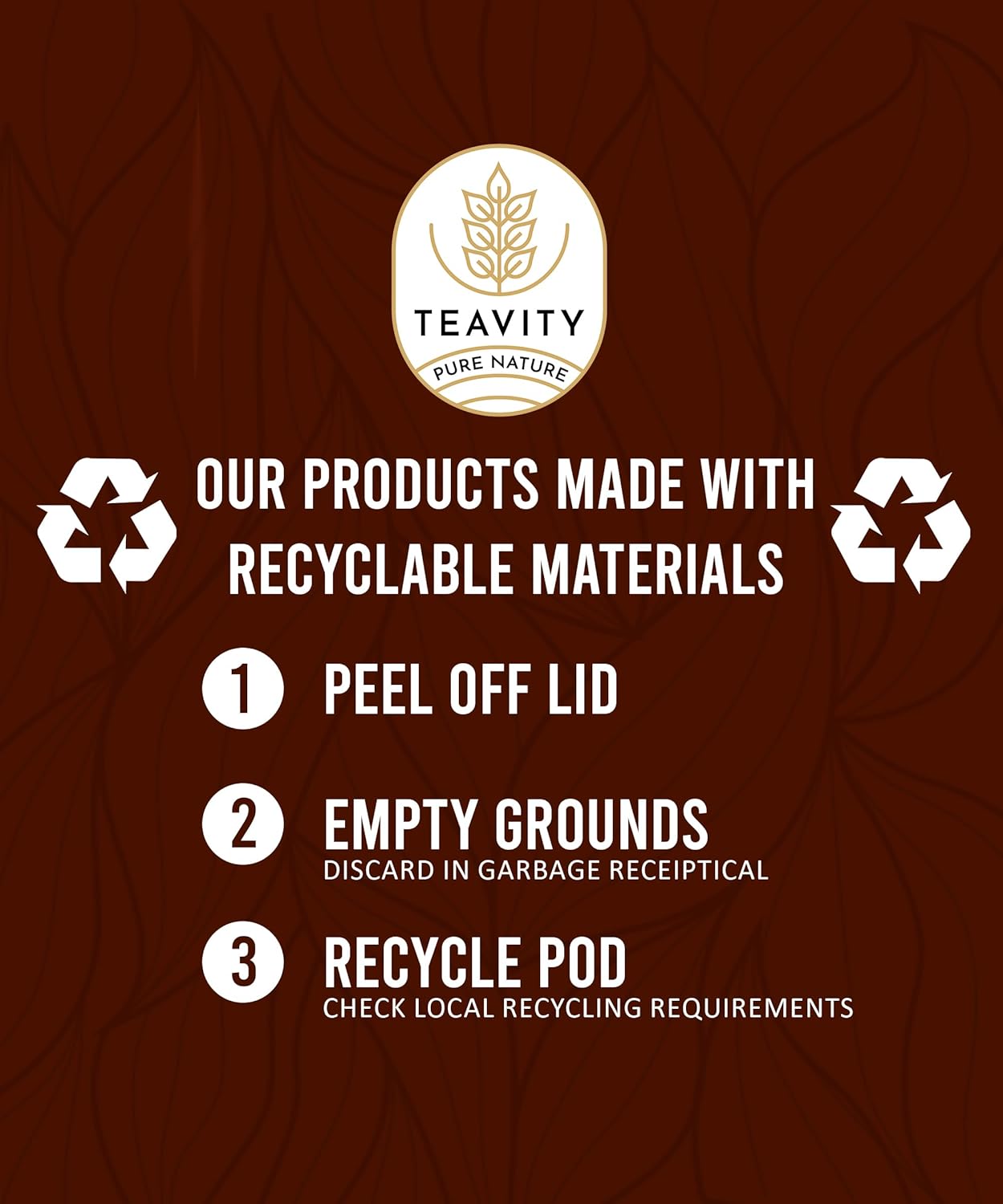 Organic Tulsi Tea Pods with Unsweetened Caffeinated Green Tea Pods for Keurig - Tulsi Green Tea by Teavity (24 Tea Pods)