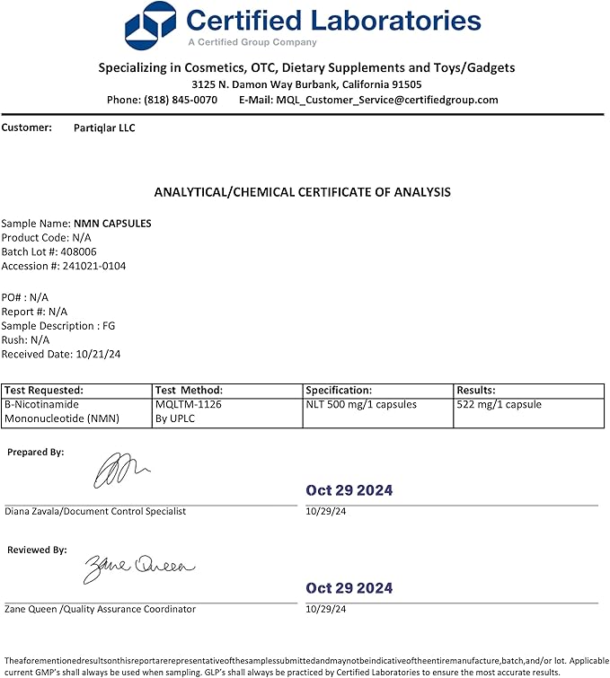 NMN Supplement 500mg – Nicotinamide Mononucleotide NMN & Booster for Cellular Energy, Longevity & Healthy Aging – 2-Month Supply (60 Capsules)