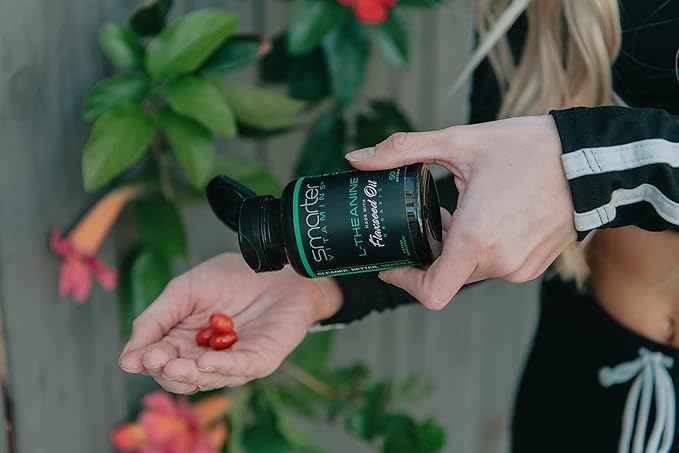 (3 Pack) Smarter L-Theanine 250mg Supplement, in Non-GMO Flaxseed Oil, 150 Liquid Softgels