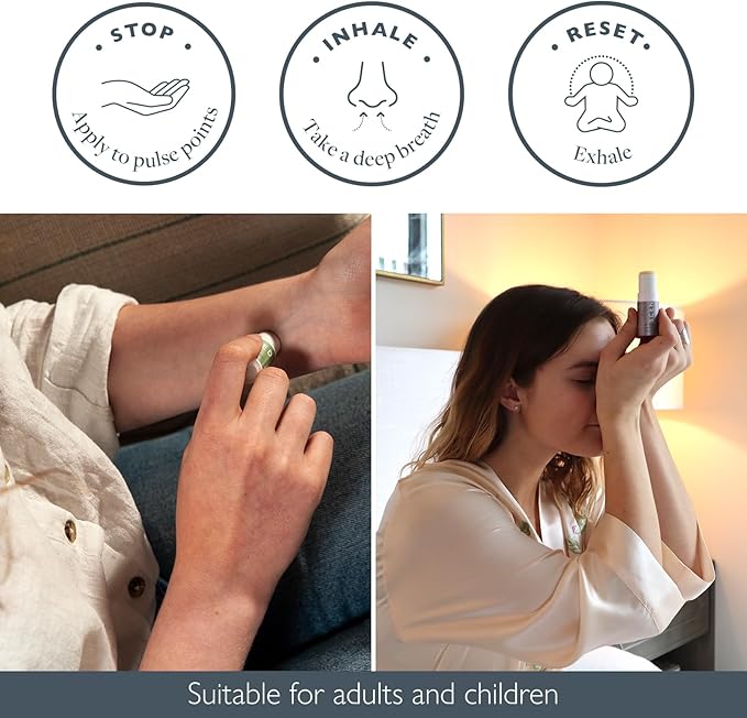 Scentered Aromatherapy Gift Set, Roll On Essential Oil Balms for Sleep, Stress-Relief, Focus, Mood Boost, Calm & Emotional Balance - Relaxing Gifts for Women - Daily Ritual