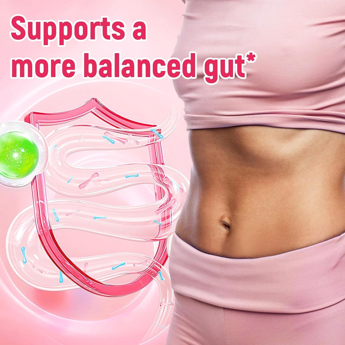 14G Fiber Supplement with Probiotics, Prebiotics, Digestive Enzymes, Vitamin C, Magnesium, Fruit&Herb Powder, Fiber Powder for Digestive Health & Skin Health, No Sugar, Strawberry, 40 Serv.