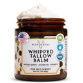 Grass-Fed Whipped Tallow Balm – Face & Body Moisturizer with Manuka Honey – Lightweight, Fast-Absorbing Hydration for Dry, Sensitive Skin – Unscented, Clean Formula – 3 oz