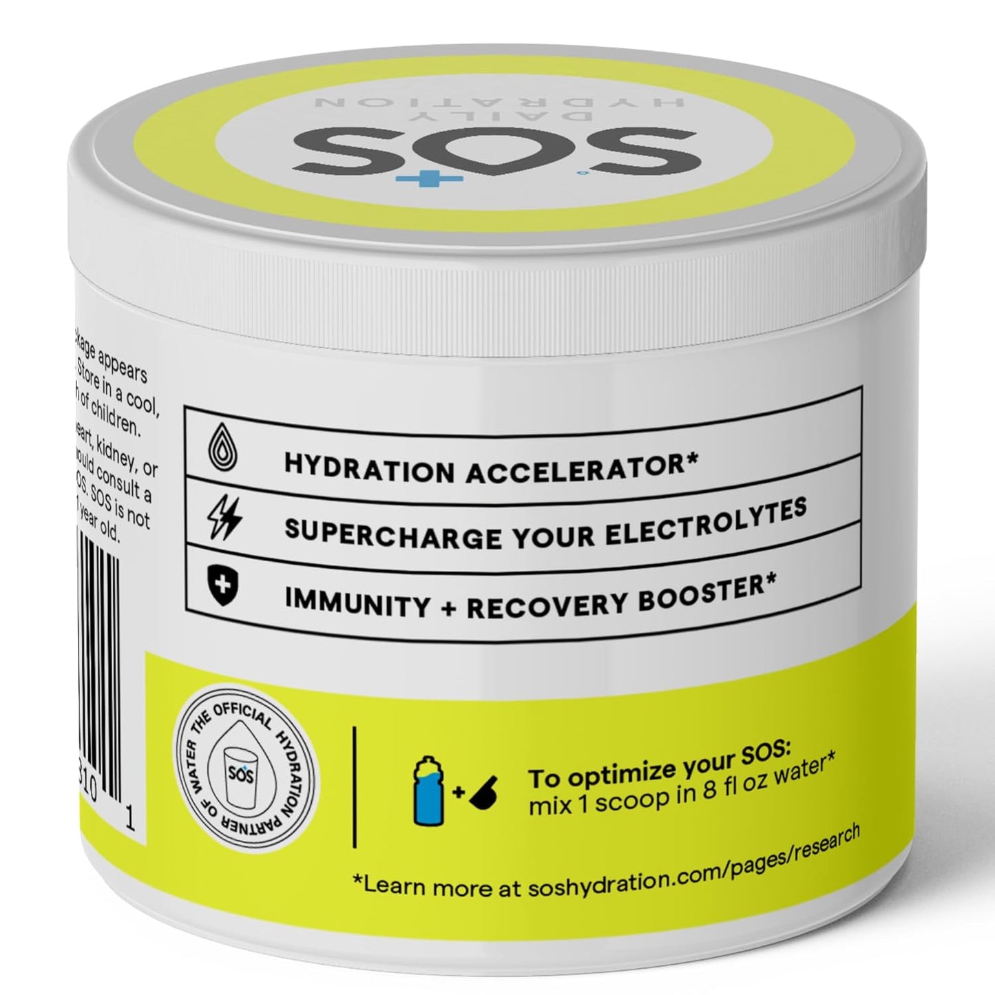 SOS Hydration ORS Electrolyte Powder Stick Packs | Oral Rehydration Solution | Low Sugar | Rapid Rehydration | Made in USA | Keto | Lemon | 31 Servings