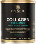Essential Nutrition Collagen Resilience - Hydrolyzed Collagen Peptides Powder with Hyaluronic Acid, Silicon, Amino-Acids & Passion Flower Extract - Passion Fruit - 14.3 oz (30 Servings)