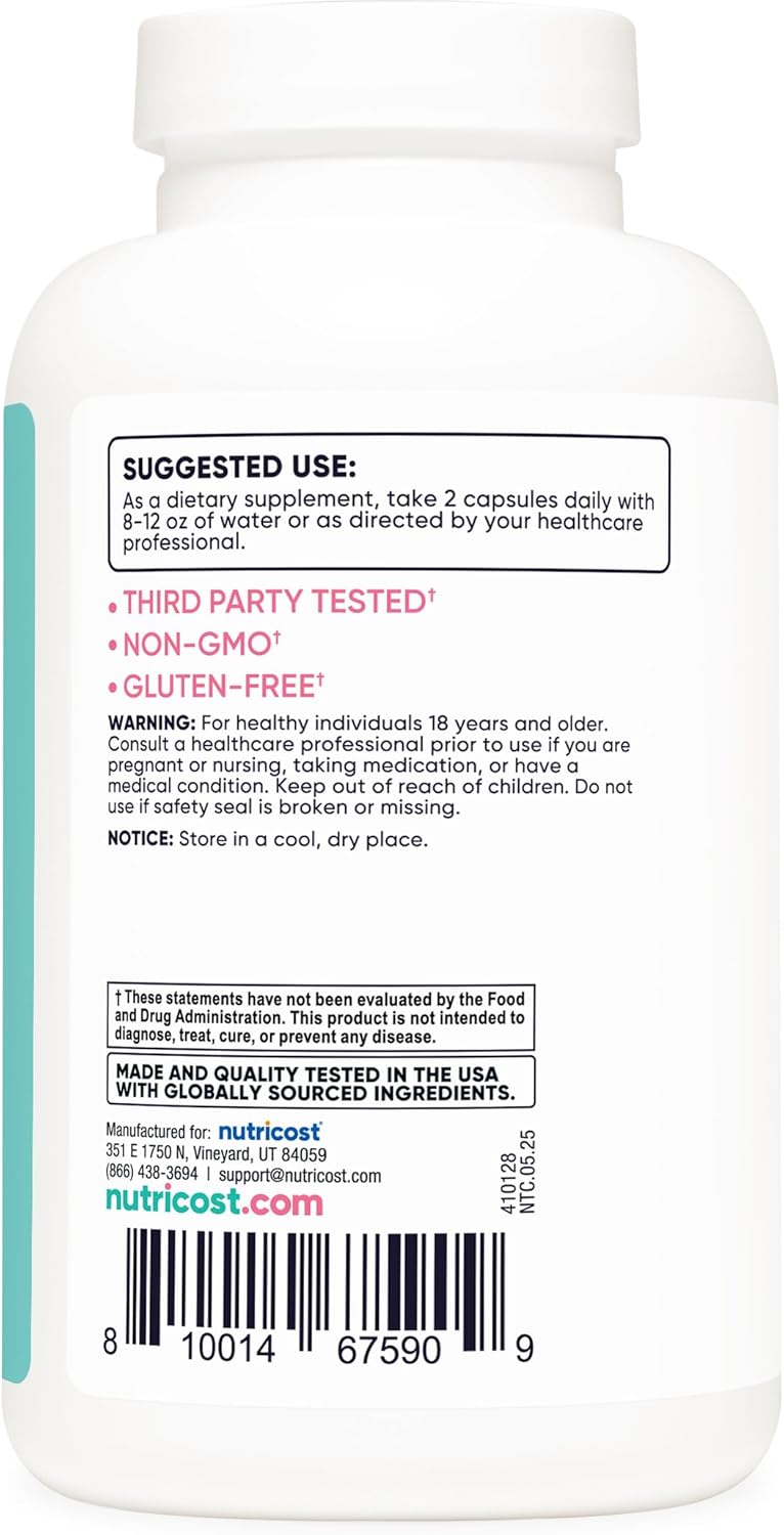 Nutricost Cranberry Extract for Women (35,000mg Equivalent),180 Capsules - with Vitamin C, Uva Ursi & Dandelion Root Extract - Non-GMO & Gluten Free Health Supplement