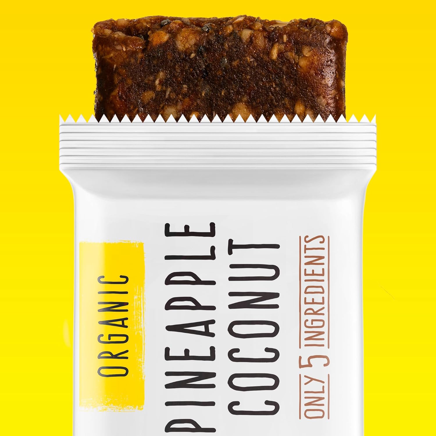 JONESBAR (Pineapple and Coconut, 12 Count (Pack of 1)), USDA Organic Fruit & Nut Bar, Non-GMO, Kosher, Vegan, Gluten Free, Simple Snack Bar