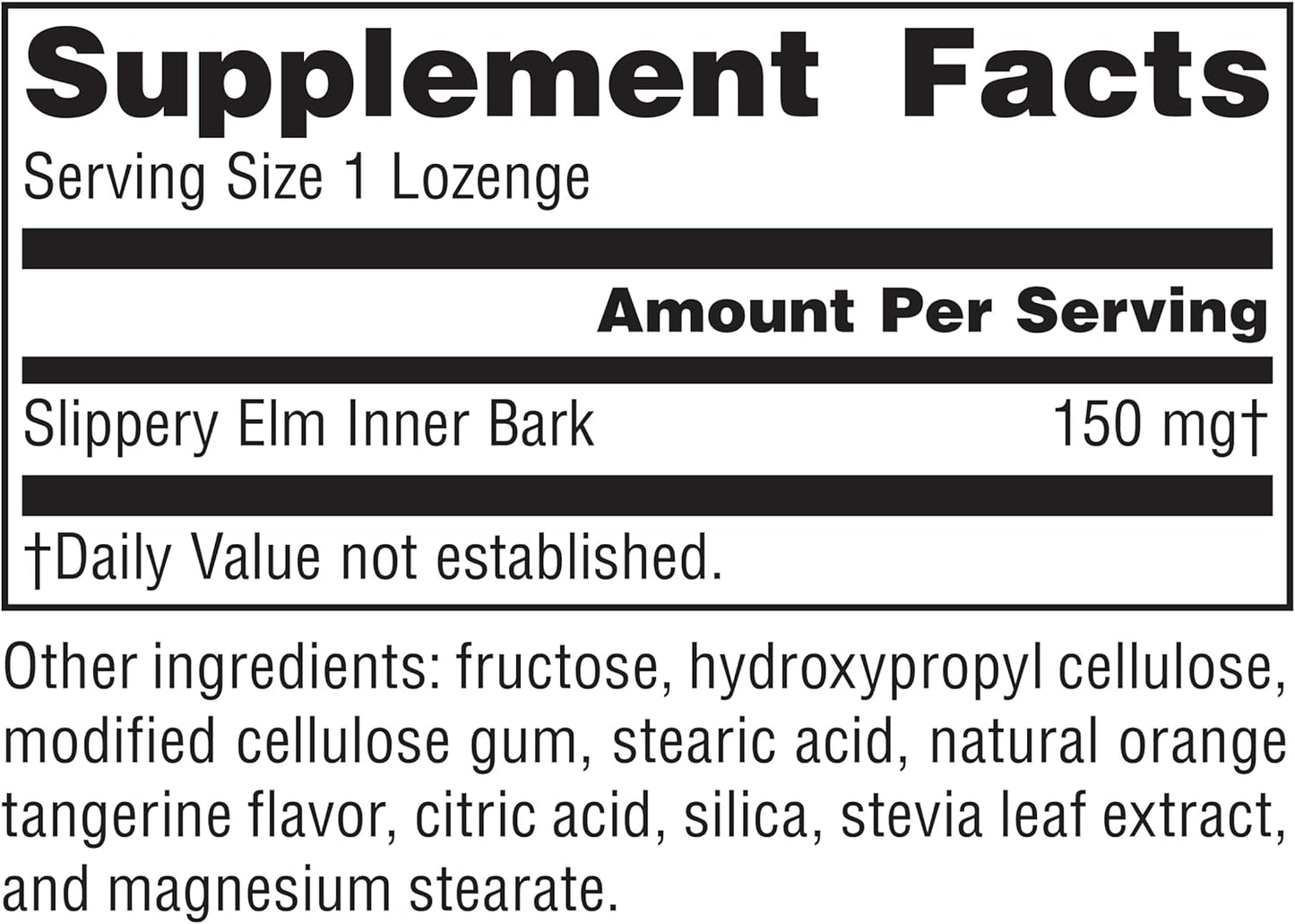 PLANETARY HERBALS Slippery Elm Lozenges, Tangerine, 200 Count