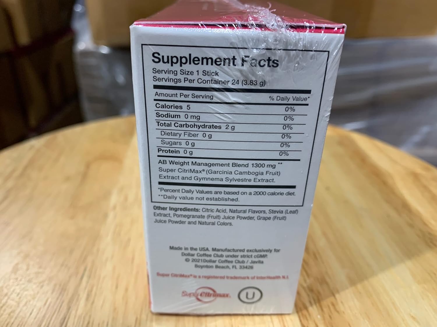 Javita Control Fruity (Acai, Pomegranate) Drink Mix Beverage with Slimming Herbs (Garcinia Cambogia, Gymnema Sylvestre) to Help Support Healthy Lifestyle, Appetite (2 Boxes/48 sticks)