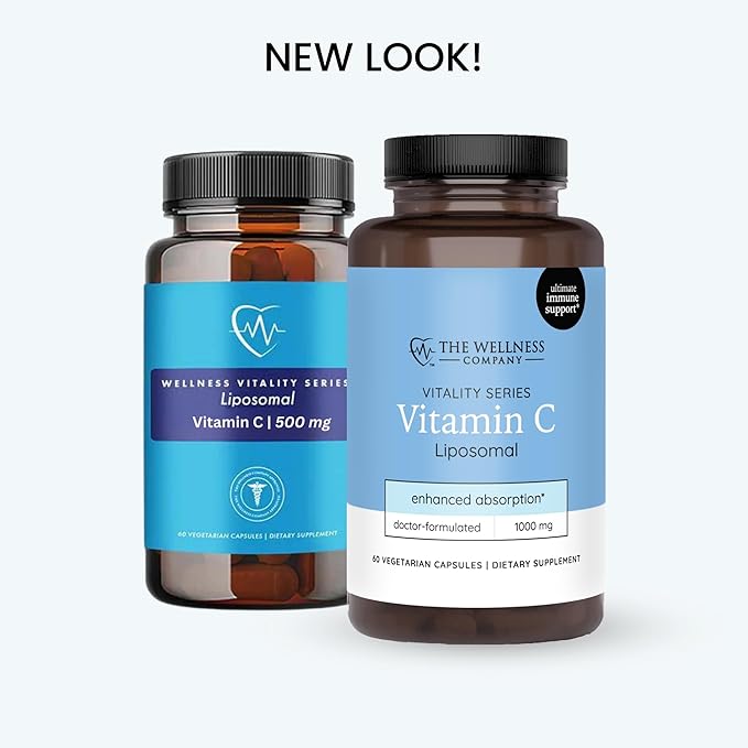 The Wellness Company Liposomal Vitamin C – Ultimate Absorption for Immune Support | 30ct (1 Month Supply)