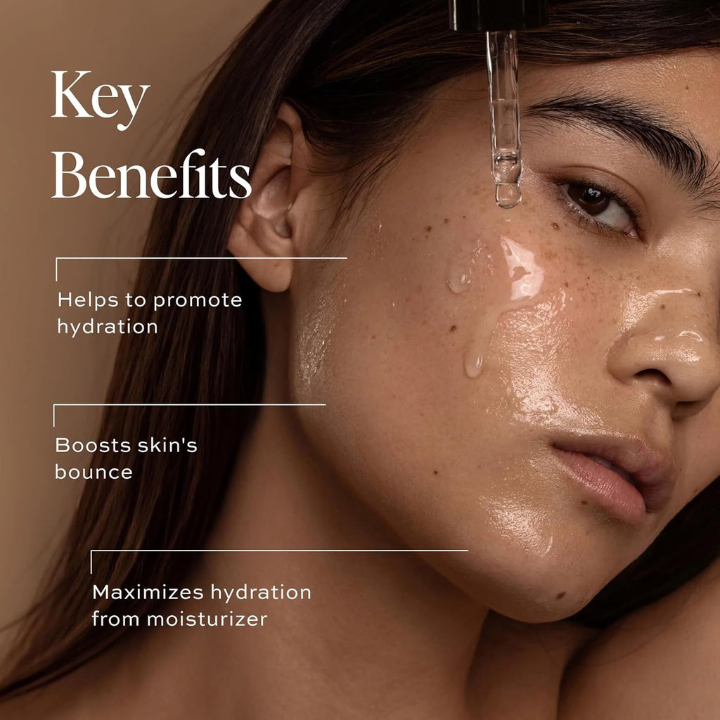 DIME Beauty Hyaluronic Acid Serum, Ultra Hydrating Face Serum with Pure Hyaluronic Acid, 1 oz / 30 ml