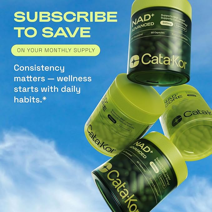 NMNH Supplement Alternative - Liposomal NAD w/Resveratrol - 90-Day Supply - High Purity NAD Supplement for Energy & Healthy Aging - 60 Capsules (3)