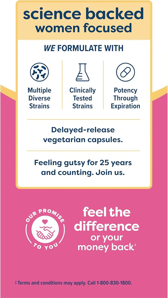 Renew Life Women's Wellness Vaginal and Urinary Probiotic and Cranberry Supplement, Probiotic Supplement for pH Balance for Women, Digestive Health, Dairy, Soy and Gluten-Free, 3.5 Billion CFU 60 Ct