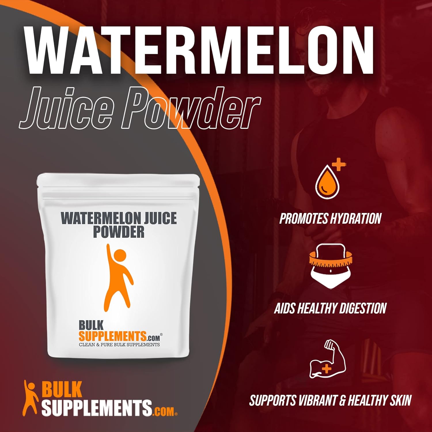 BulkSupplements.com Watermelon Juice Powder (5 Kilograms - 11 lbs)