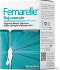 Femarelle® Rejuvenate – Perimenopause Supplement for Woman – Wellbeing Support – Hormone-Free, with DT56a, Flaxseed, Biotin, & Vitamin B2 – Mood, Energy & Skin Wellness – 56 Capsules (1 Month Supply)
