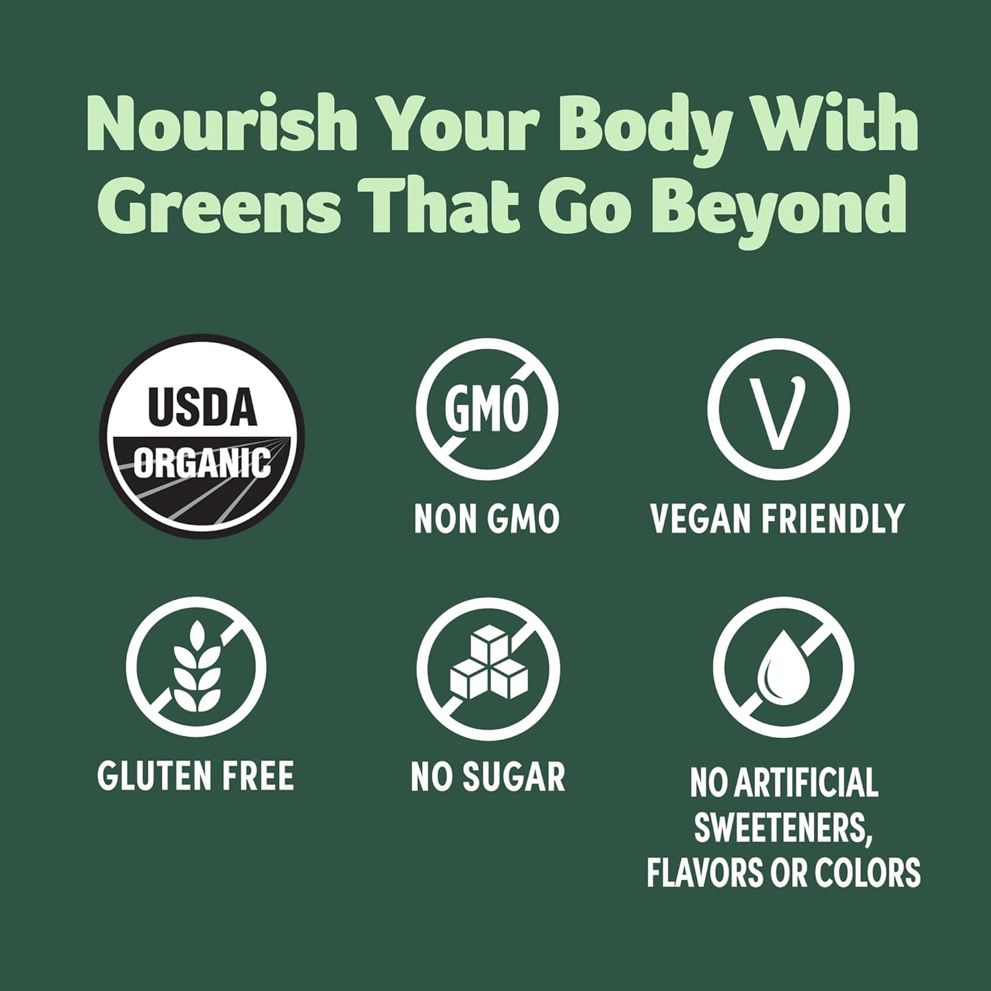 Purely Inspired Organic Green Powder Smoothie Mix, Unflavored (24 Servings) - Probiotics for Digestive Health with Spirulina & Chlorella for Gut Health - Vegan & Gluten-Free