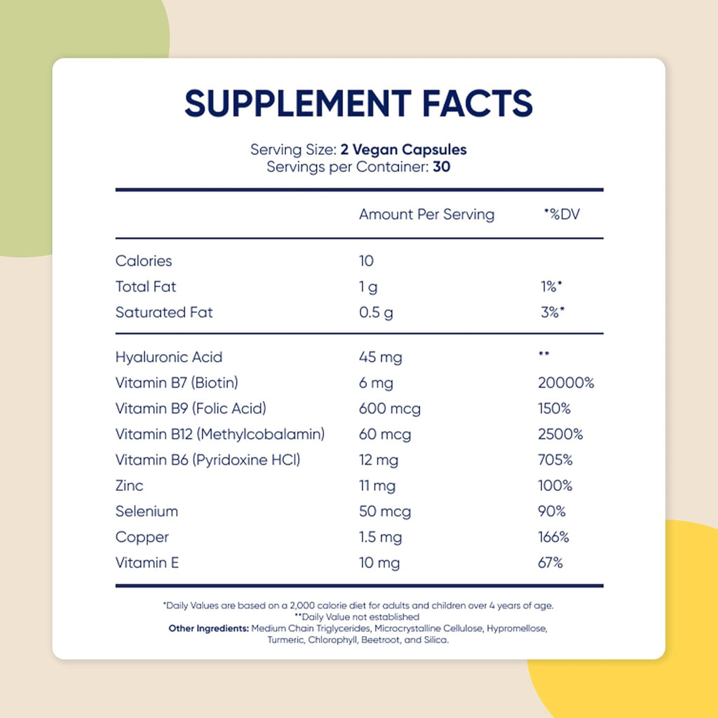 Moerie Hair Growth Supplement for Women & Men - Hair Skin and Nails Vitamins With Biotin, Q10 & Minerals - For Thicker, Fuller Hair & Hair Loss Treatment - Advanced Beadlet Delivery System - 180 Pills