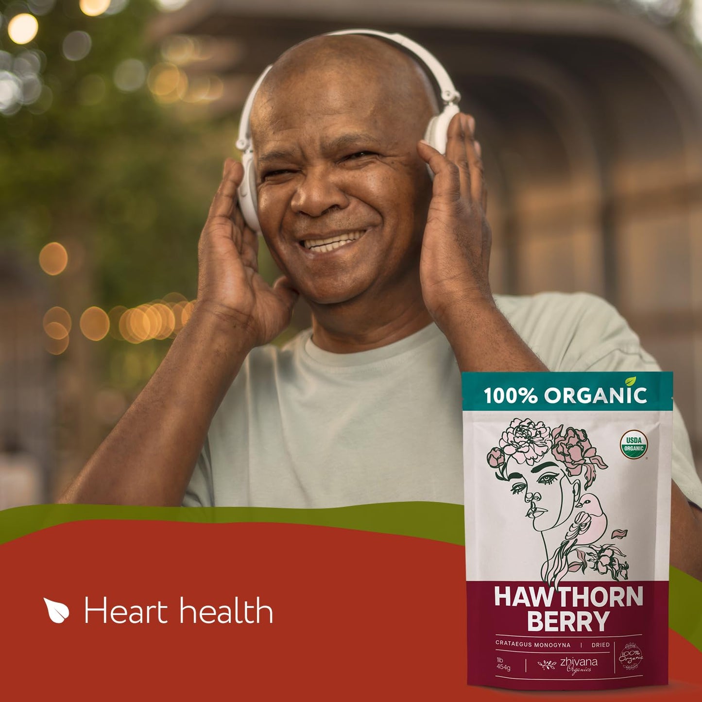 Zhivana Organics Organic Hawthorn Berry (8oz.) - Hawthorne Tea for Herbal Teas, Infusions, Tinctures, Culinary Recipes